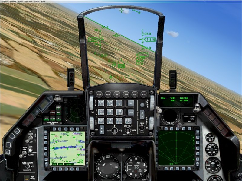 F-16 Block50 Panel For Fs2004 - Simscape Is Proud To Present This New F-16 Panel, Which In