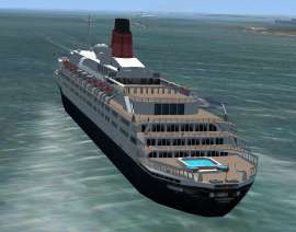 Fsx Uk Sceneryqe2 The Qe2 Was The Flagship Of The Cunard Line For Over 30 Years — 1