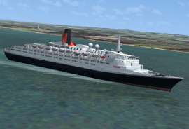 Fsx Uk Sceneryqe2 The Qe2 Was The Flagship Of The Cunard Line For Over 30 Years