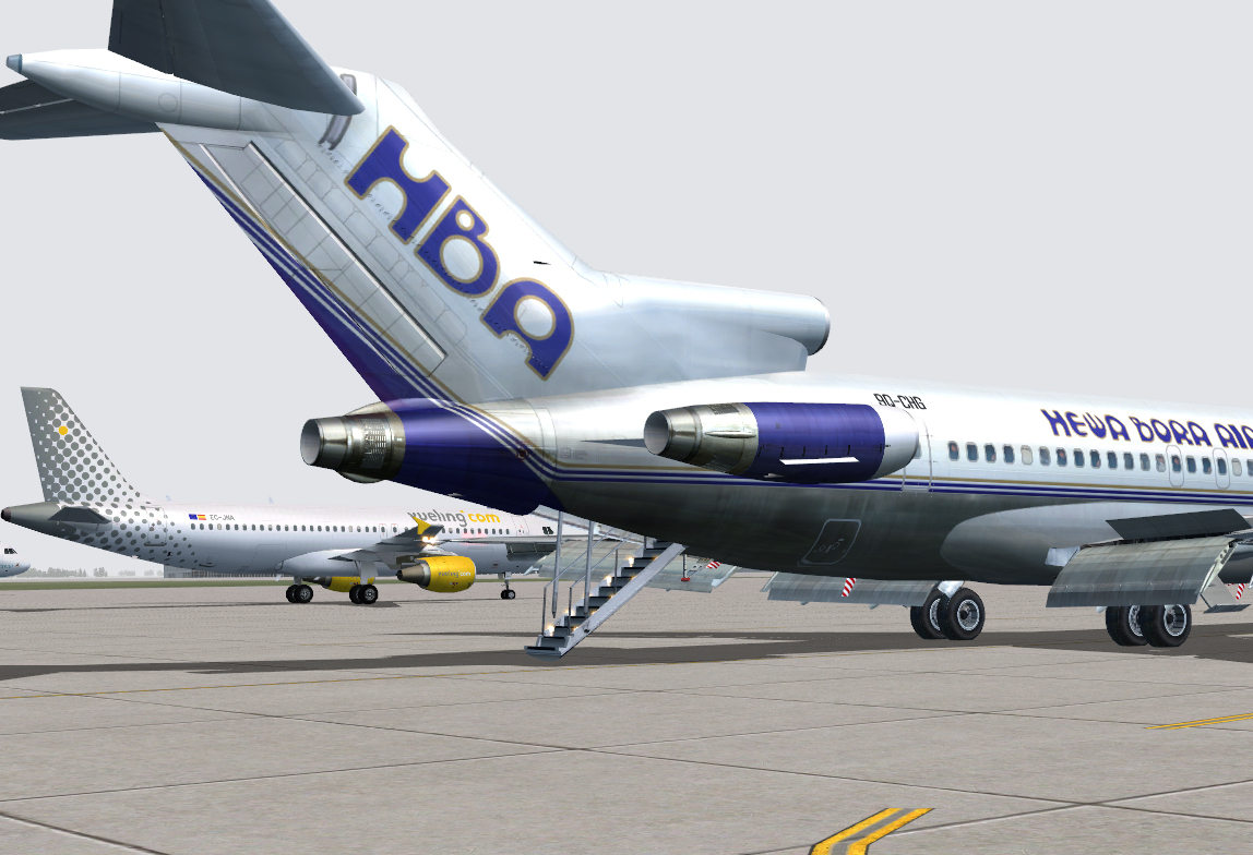 Hewa Bora Airways Boeing 727-200 Textures Repaint By: Eduardo Villanueva / Aircraft Repain — 1