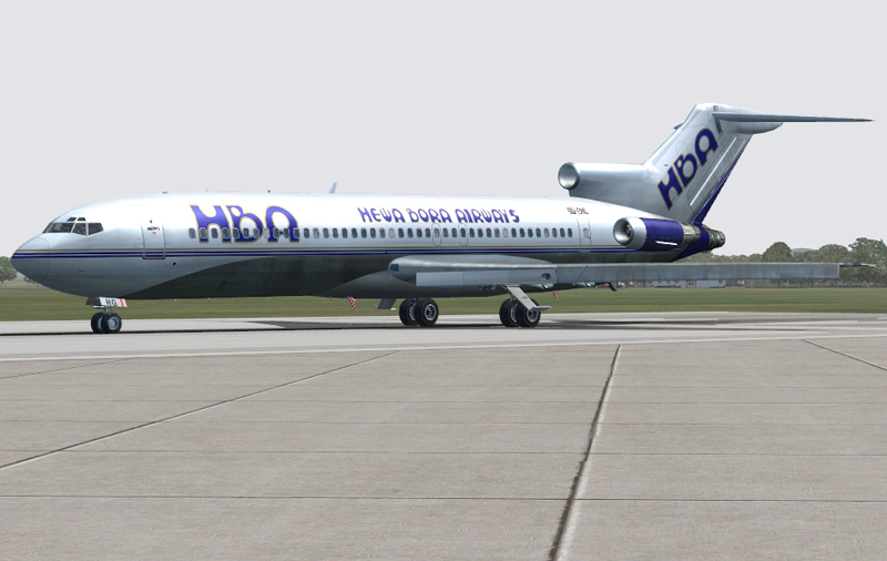 Hewa Bora Airways Boeing 727-200 Textures Repaint By: Eduardo Villanueva / Aircraft Repain
