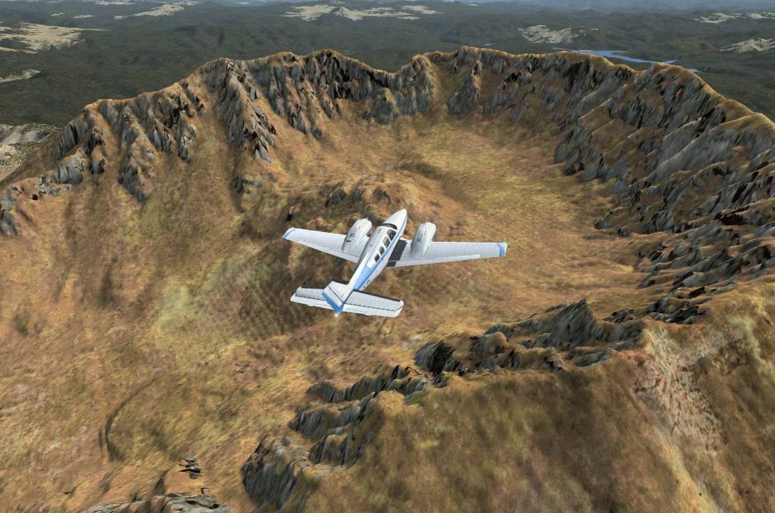 Fsx St.helen 5 M Mesh A Mesh File For The Area Of The St.helen Volcano Designed Using High