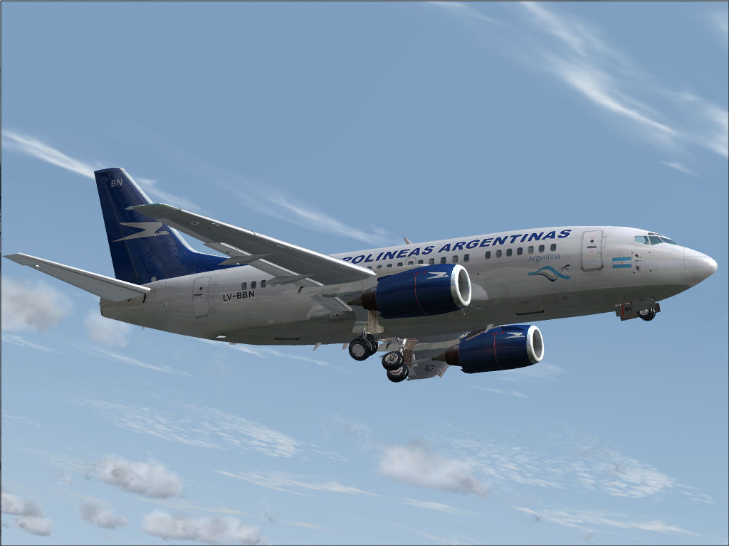 Vista Liners - Boeing 737-500 Aerolineas Argentinas Lv-Bbn Thank You For Downloading My Bo