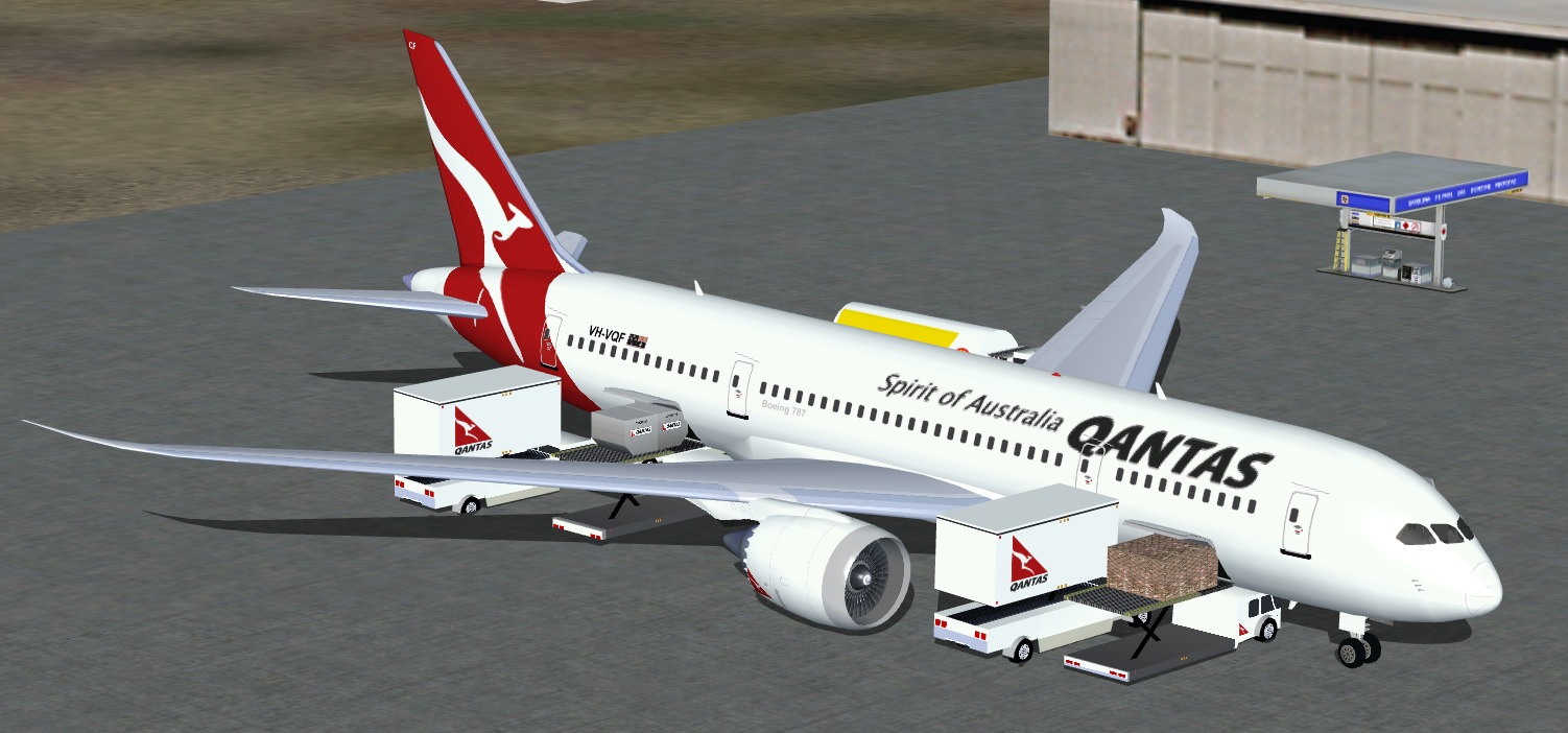 Fsx Qantas (New Colors) Boeing 787-8