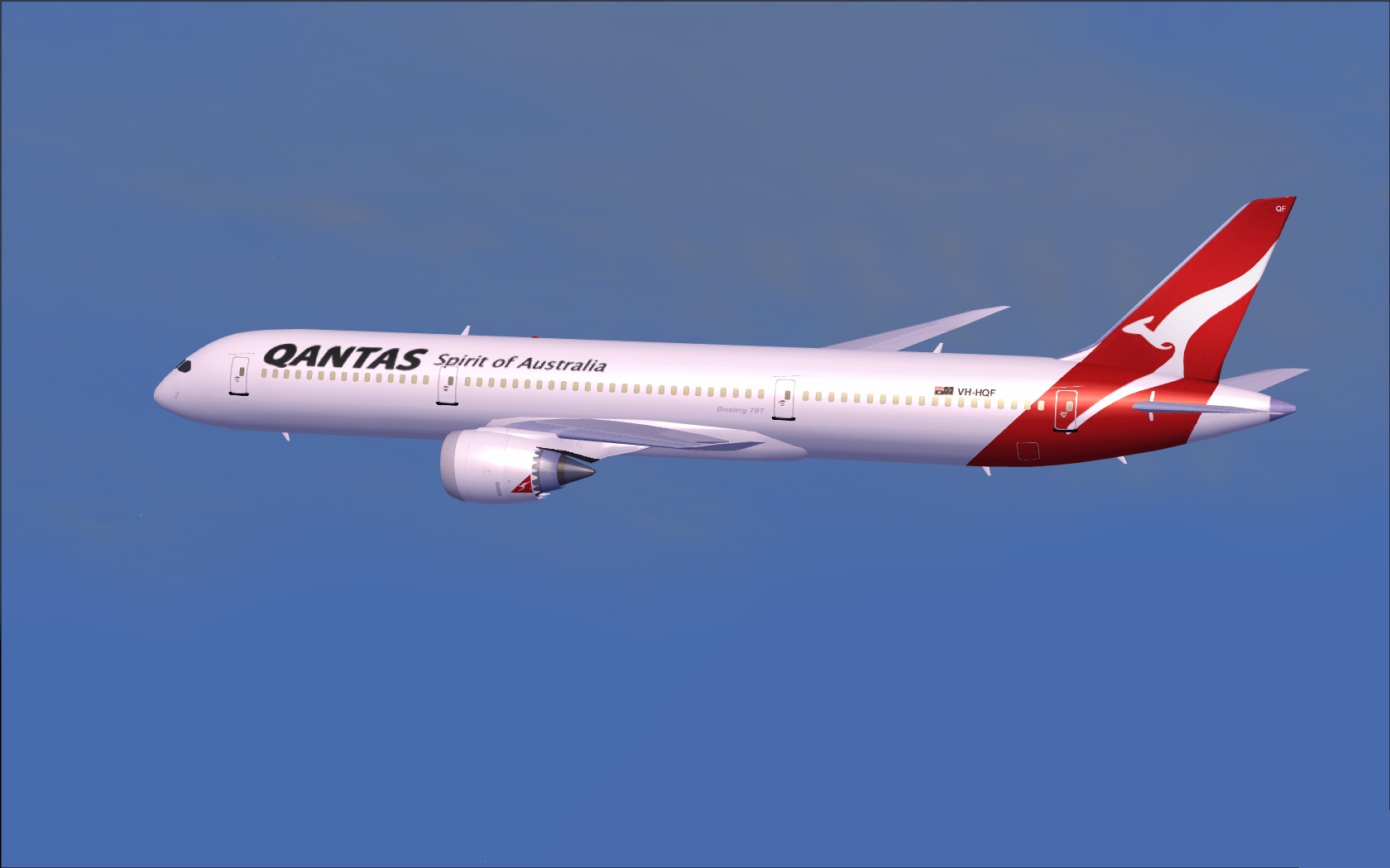 Fs2004 Qantas (New Colors) Boeing 787-9