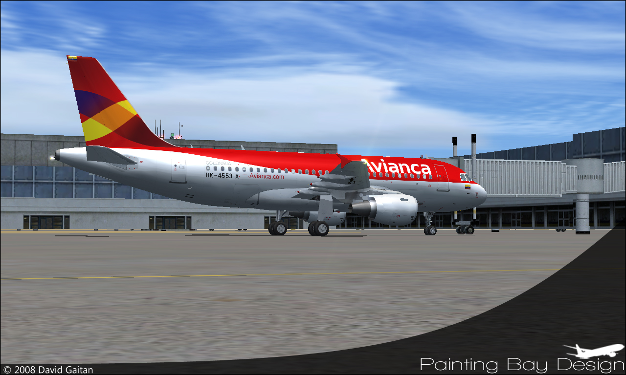 Project Airbus Avianca A319-112 Hk-4553-X This Bundle Is (C)2008 David Gaitan Model By Pro