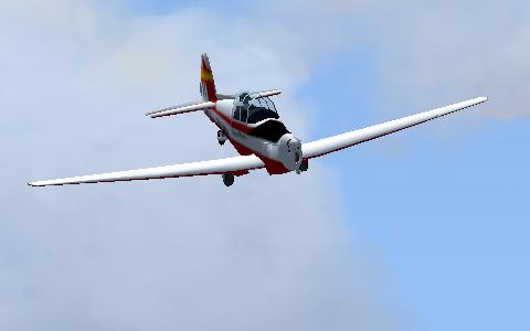 Fs2004 Zlin 526 Trener Master F The Original Ec-Brh Was Used By Spanish National Acrobatic