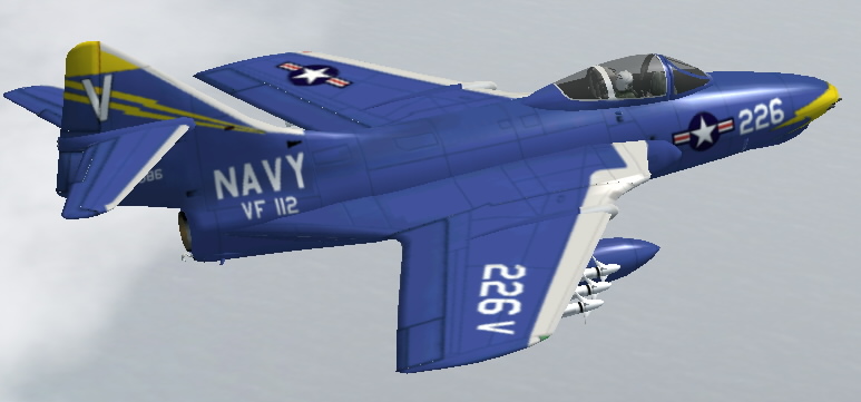 Fs2002/Fs2004 Grumman F9F-8 Cougar