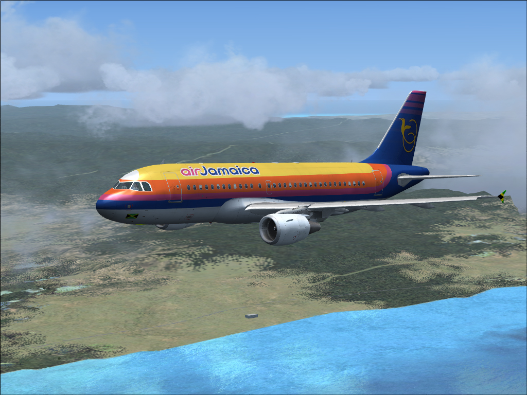 This Is The Project Airbus A319 Painted In Air Jamaica Colors