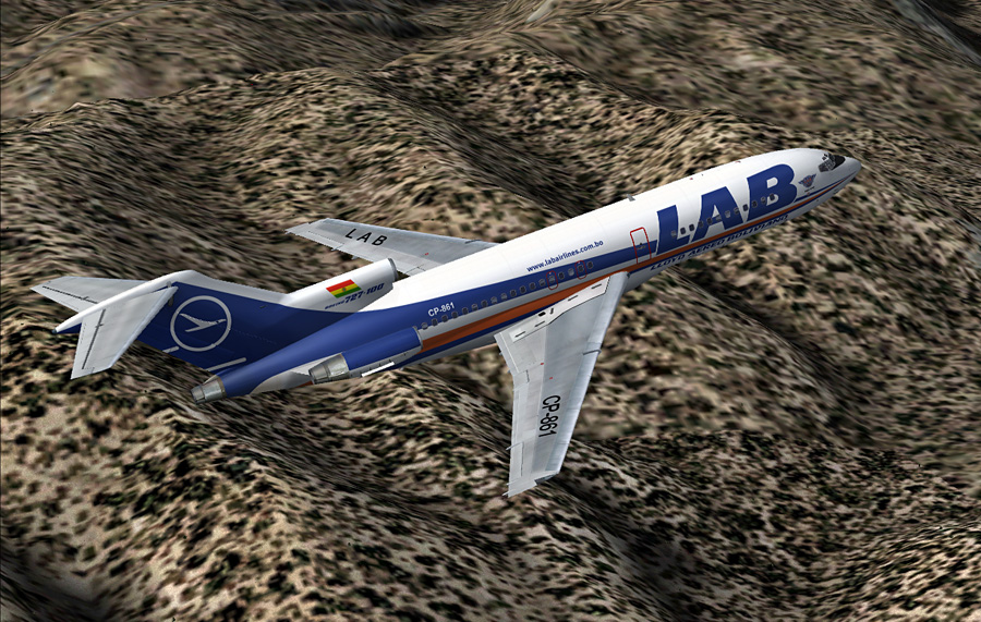 Boeing 727-100 Lloyd Aereo Boliviano Cp-861 Vistaliners Model Textures Repaint By Rodrigo — 1