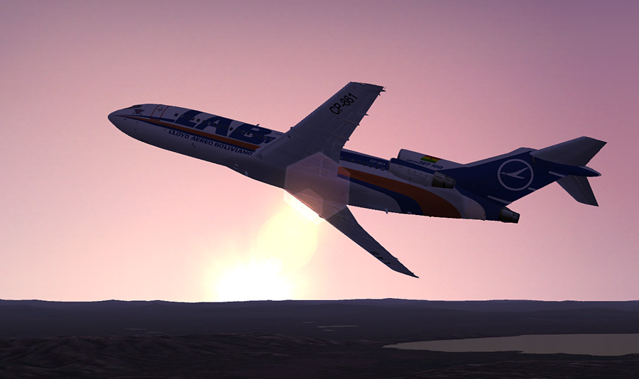 Boeing 727-100 Lloyd Aereo Boliviano Cp-861 Vistaliners Model Textures Repaint By Rodrigo