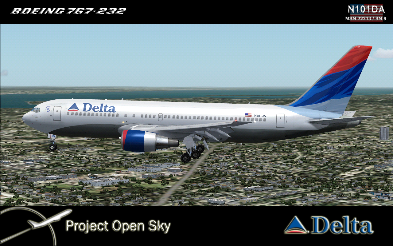 Project Opensky Boeing 767-200 V4 For Fs2004 Exclusively Copyrights: Airplane Made By Proj