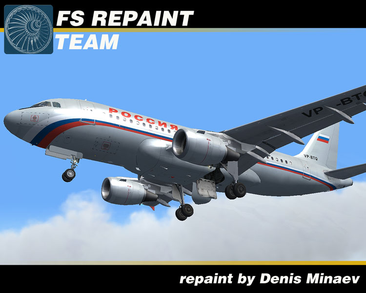 Rossiya Airlines Airbus A319 Model By Project Airbus Textures Repaint By Denis Minaev: Htt