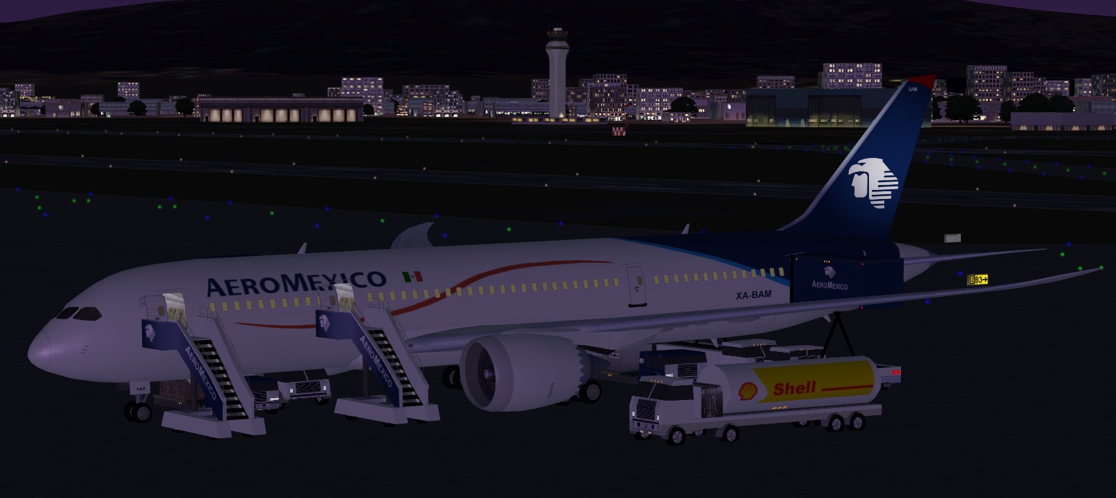 Fs2004 Aeromexico New Colors Boeing 787-8 All Included, (No Base Pack Needed) 3 Aircrafts