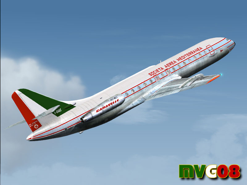 Societa Aerea Mediterranea - Caravelle Vi-N This Caravelle Vi N (C/N 85) Was Delivered To