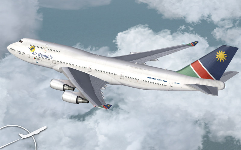 Project Opensky Boeing 747-400 Passenger V4 For Fs2004 Exclusively Air Namibia V5-Nma Airp — 1