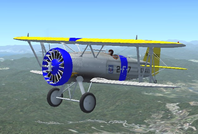 Fs2004/Fsx Boeing F4B-2 Biplane Fighter