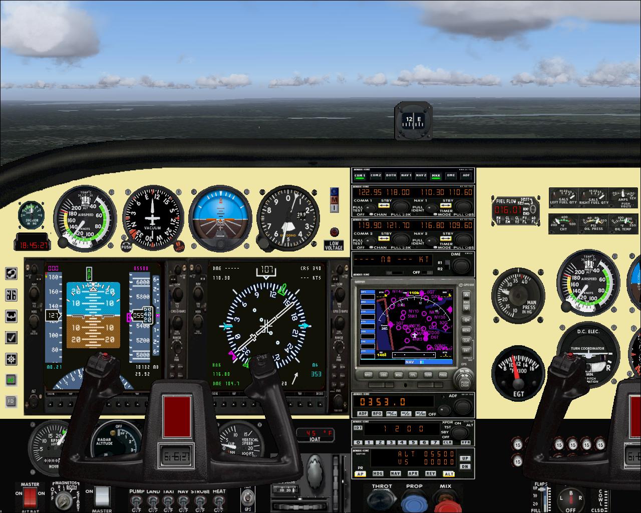 Fs2004 Single Engine Cessna Glass Panel — 1