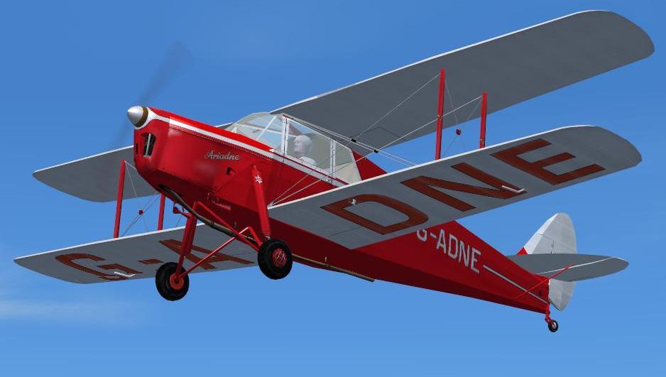Fs2004/Fsx De Havilland 87B Hornet Moth 2 Seater Tourer Originally Designed In 1935 To Rep