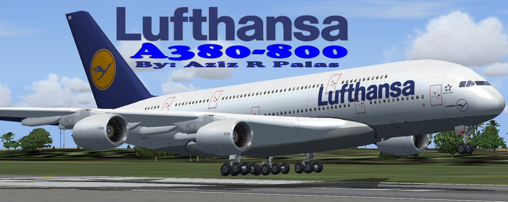 Fs2004/Fsx Lufthansa A380-800 Lufthansa A380-800, I Hope Youll Enjoy The Repaint As;I Have