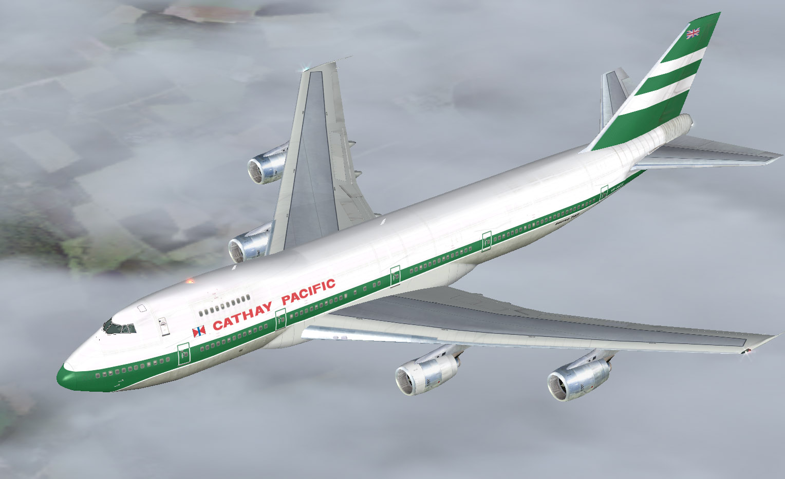 Project Opensky Boeing 747-200 V4 For Fs2004 Exclusively Cathay Pacific Livery Of The 1980 — 1