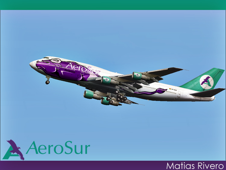 Project Open Sky Boeing 747-300 V4 Aerosur Torísimo Cp-2525 (Bolivia) - Modelo: Project Op