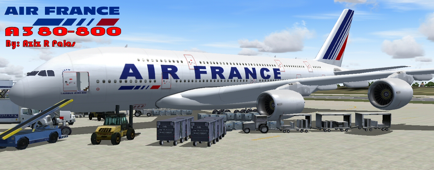 Fs2004/Fsx Air France A380-800 Air France A380-800, I Hope Youll Enjoy The Repaint As;I Ha