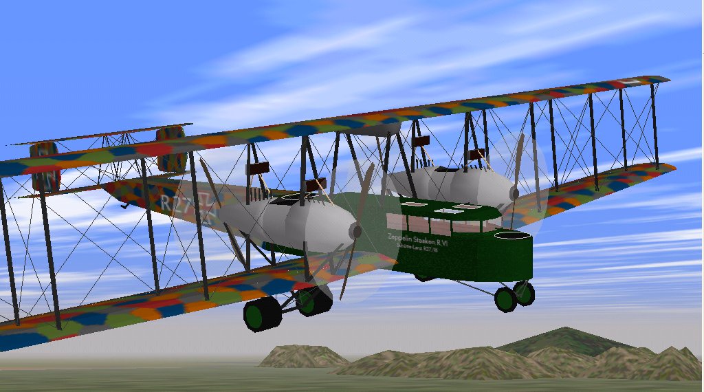 Flightsim Fs2004/Fs98 - Zeppelin Staaken R.vi Giant (Schütte-Lanz) 1918 Schütte Lanz Licen