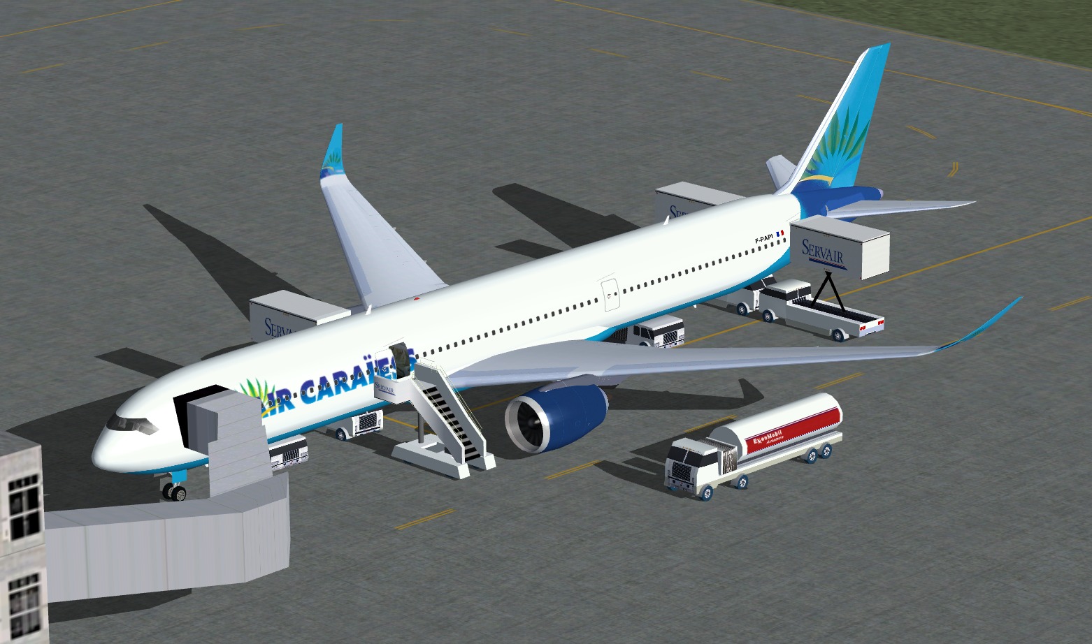 Fs2004 Air Caraibes Airbus A350-1000 Xwb (Extra Wide Body) Including 3 Aircrafts With Diff — 1
