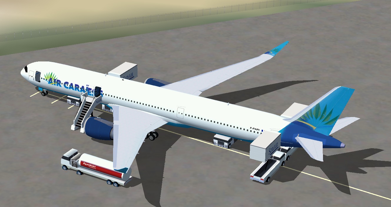 Fsx Air Caraibes Airbus A350-1000 Xwb (Extra Wide Body) Including A Different New Animated
