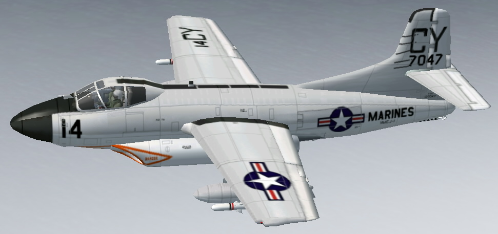 Fs2002/Fs2004 Douglas F3D-2(Ef-10B) Skyknight
