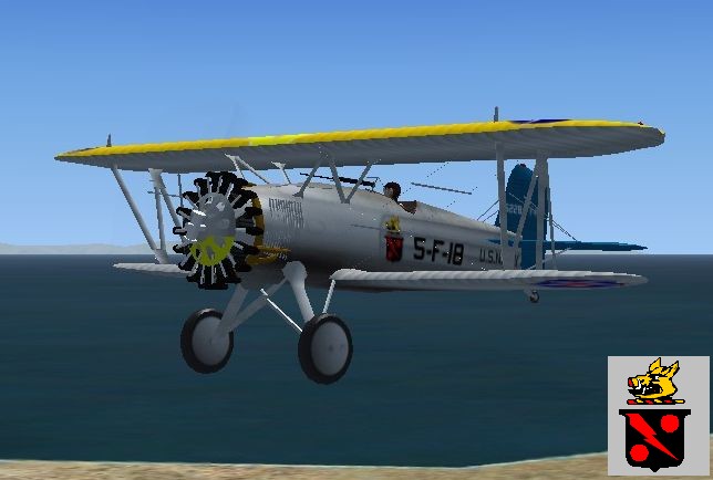 Fs2004/Fsx Boeing F4B-1 And F4B-2 Biplane Fighter — 1