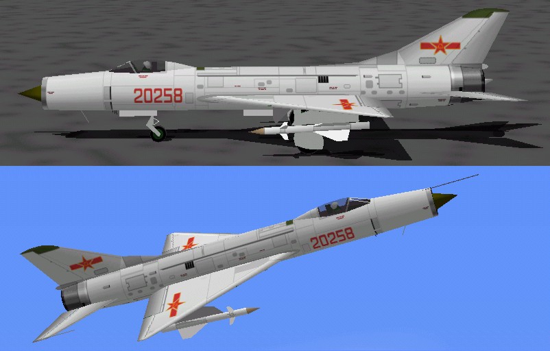 Flightsim Fs2004/Fs98/Cfs Shenyang J8 Finback-A Flightsim Fs2004/Fs98/Cfs Shenyang J8 Finb