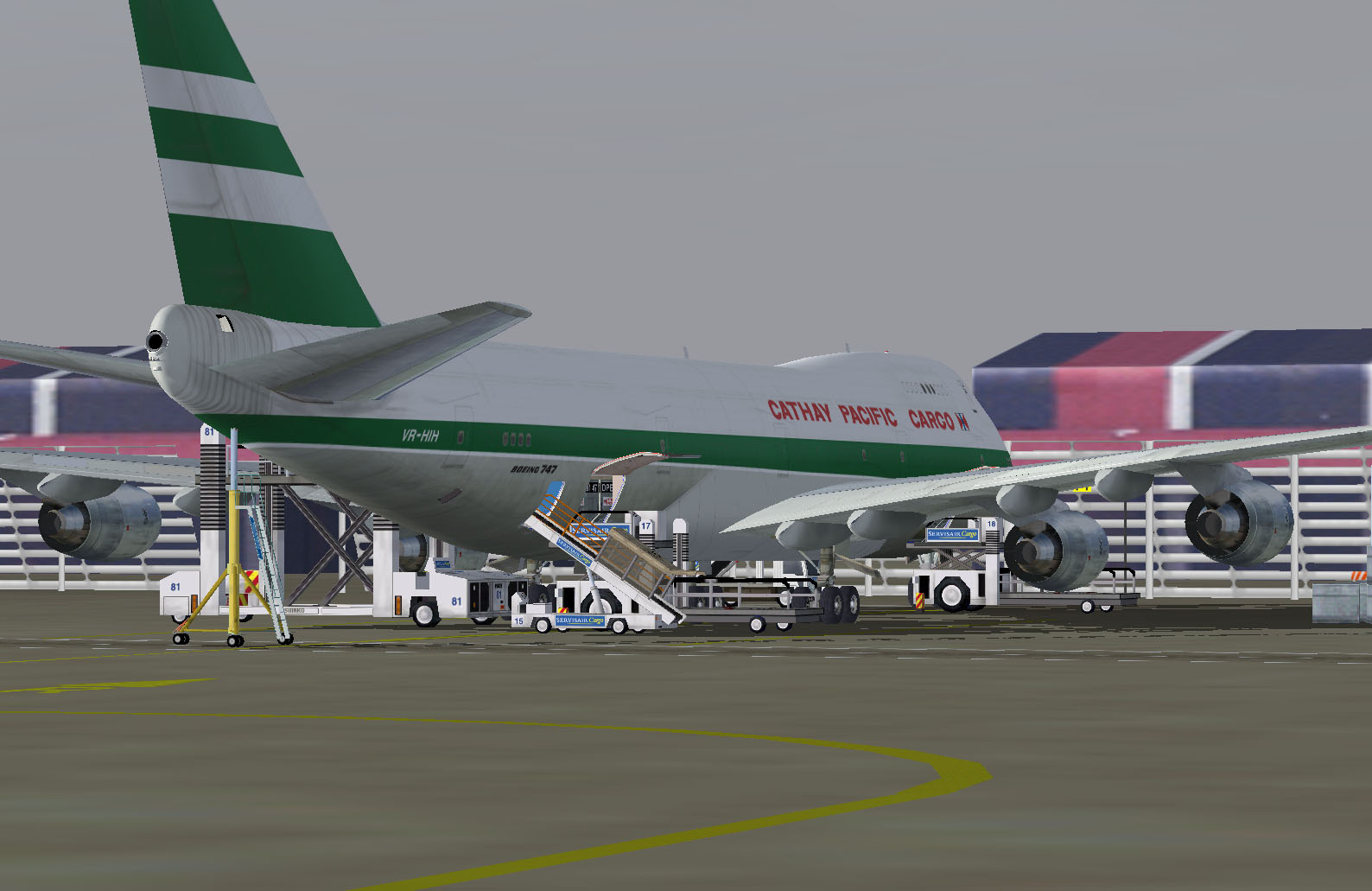 Project Opensky Boeing 747-200 V4 For Fs2004 Exclusively Cathay Pacific Cargo Livery Of Th — 1