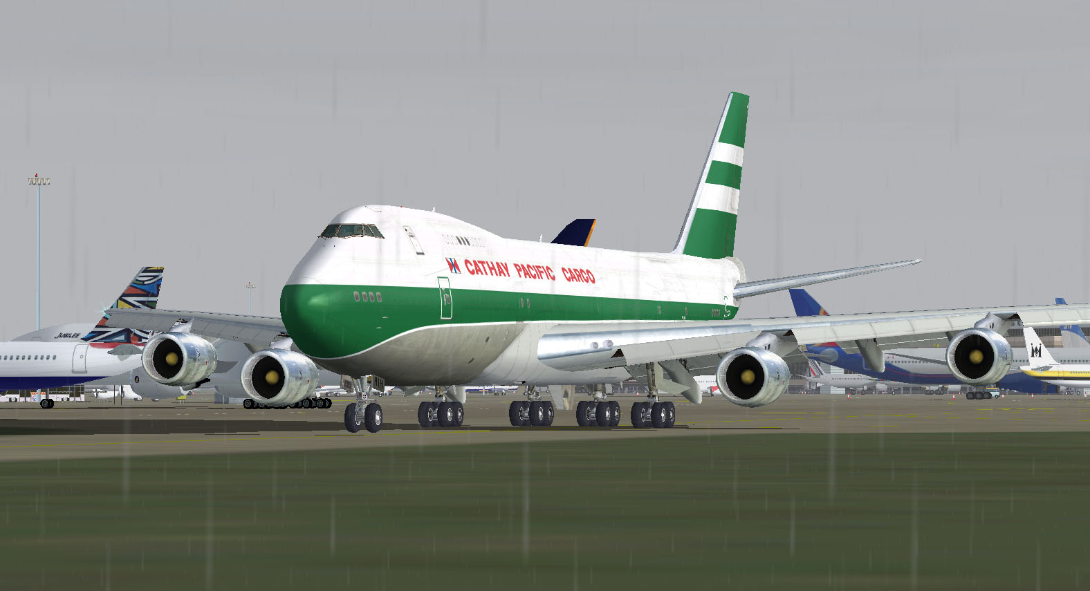 Project Opensky Boeing 747-200 V4 For Fs2004 Exclusively Cathay Pacific Cargo Livery Of Th