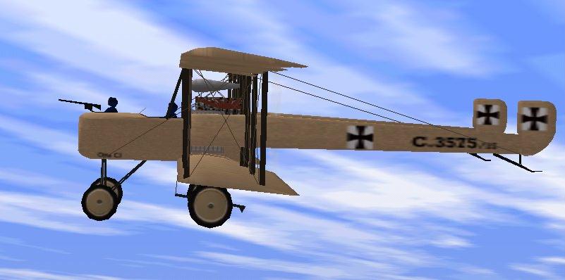 Flightsim Fs2004/Fs98 Otto C.i Reconnaissance Biplane This Model Substitutes The Previous