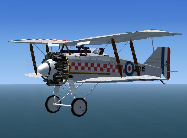 Fs2004/Fsx Gloster Grebe Biplane Fighter == The Gloster Grebe Was A Mono-Post Biplane Figh — 1