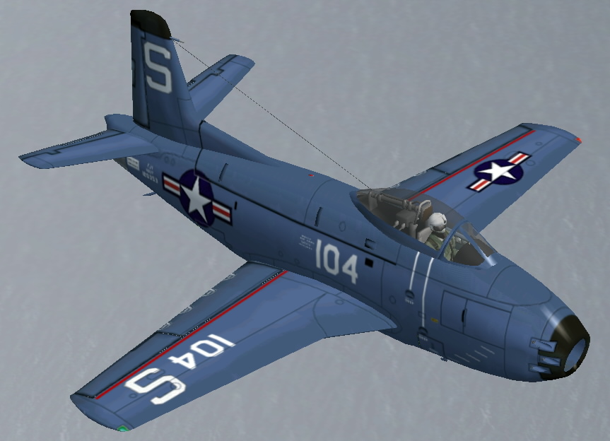 Fs2002/Fs2004 North American Fj-1 Fury