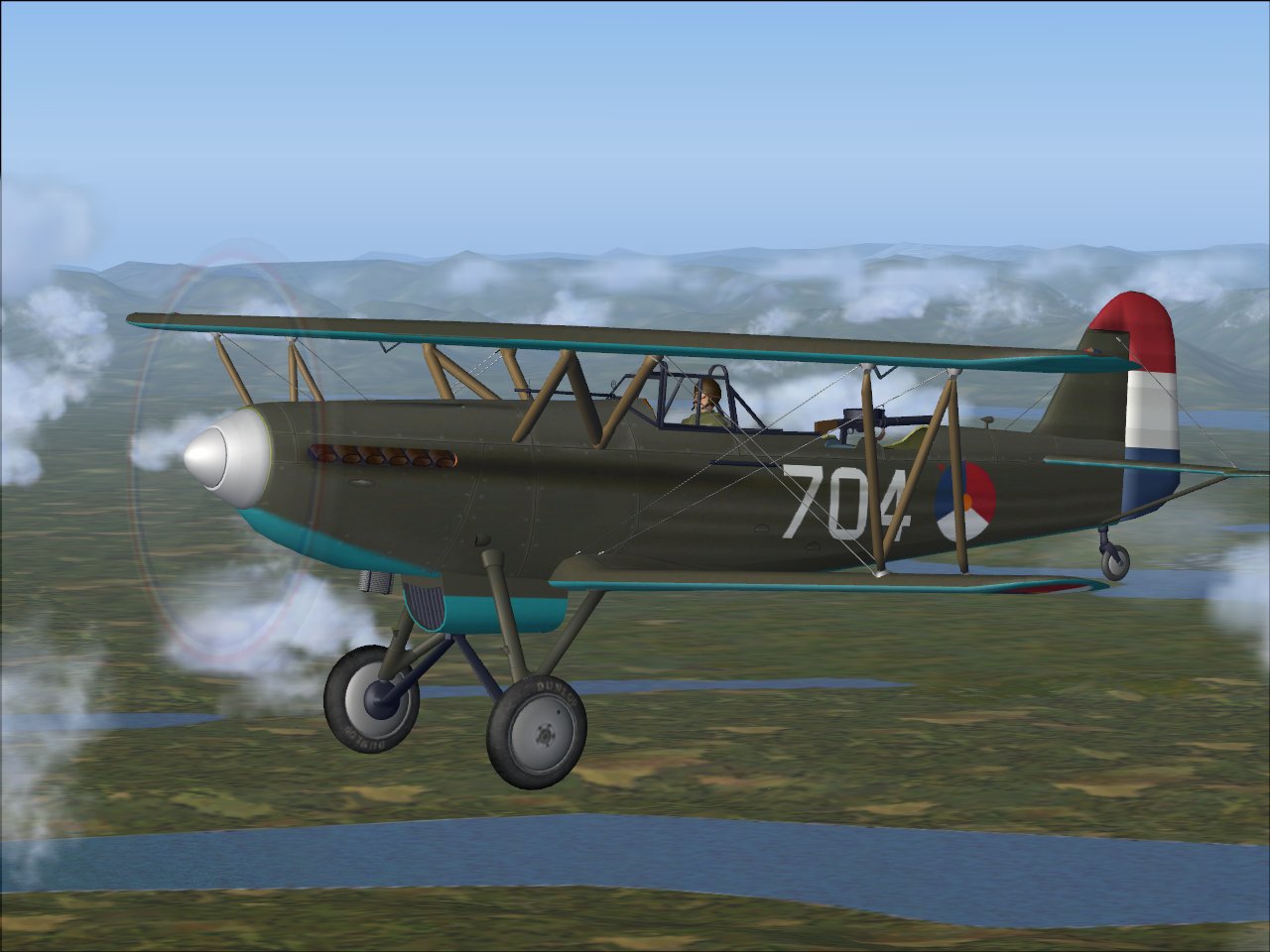Flightsim Fs2004/Fs9 Fokker C.x A Recon/Lightbomber.biplane As Used By The Dutch Lva, I.e — 1