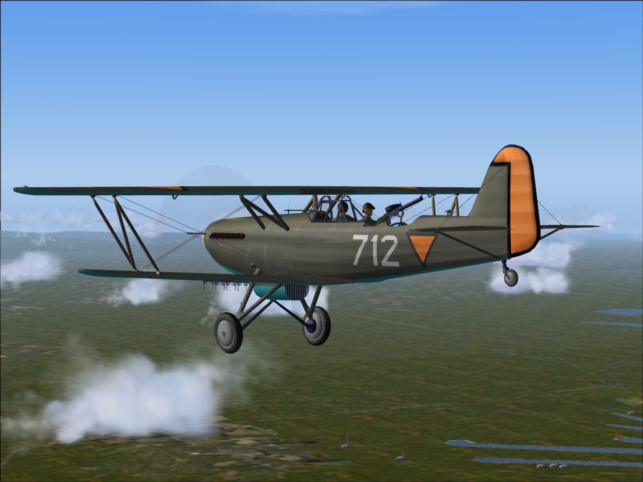 Flightsim Fs2004/Fs9 Fokker C.x A Recon/Lightbomber.biplane As Used By The Dutch Lva, I.e
