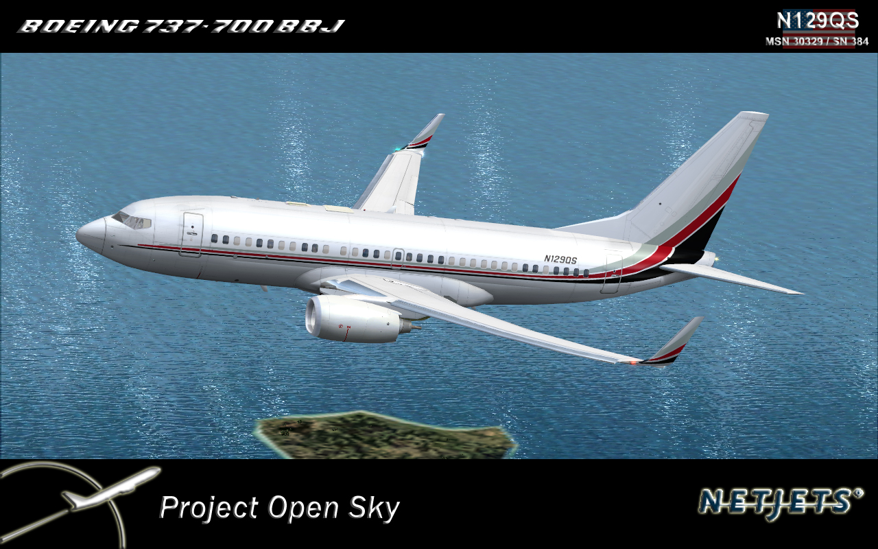Project Opensky Boeing 737-700 Passenger V1 For Fs2004 Exclusively Wingets/No Winglets Cop