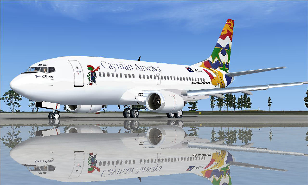 Cayman Airways 737-300 Vp-Cwk A Repaint Of The Most Recent Addition To The Cayman Airways