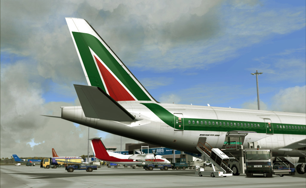 Project Opensky Boeing 777-200 V2 For Fs2004/Fsx Alitalia Textures By Andrea Guerra Waser