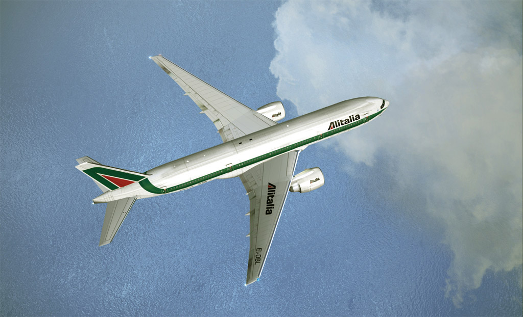 Project Opensky Boeing 777-200 V2 For Fs2004/Fsx Alitalia Textures By Andrea Guerra Waser