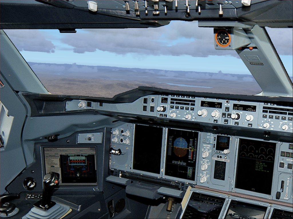 Fs2004 - Picturereal Panel Airbus A-380 With Full Interior Views And Wingviews - By Horst