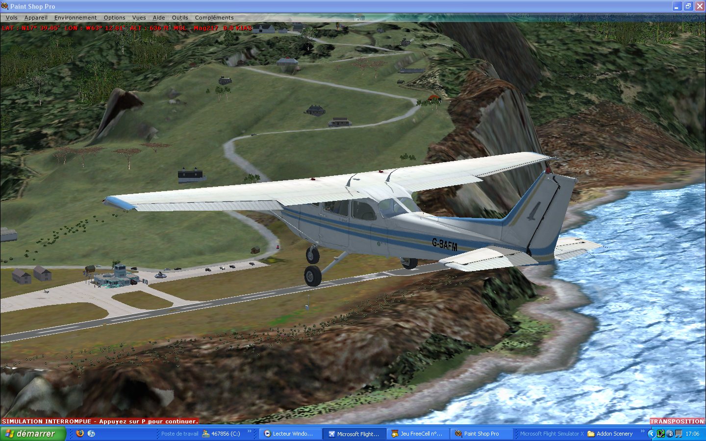 Scenery Of Saba Island With Inside Redisign Of All Coasts And Land Class Saba Airport City — 1