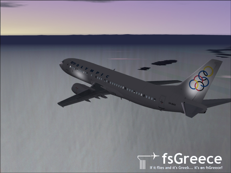 Fs2004 - Vista Liners Boeing 737-430 Olympic Airlines (Sx-Bkx) Model: Vistaliners (Erick C