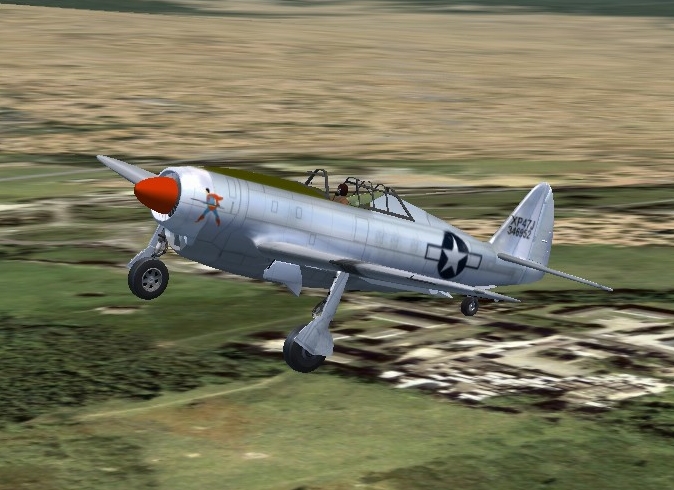 Fs2004/Fsx Republic P47J Experimental Fighter: The Fastest Version Of The Thunderbolt Was