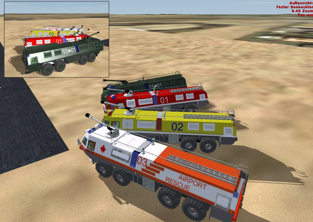 Fsx Project Rhino 58: Airport Fire Rescue Truck With Virtual Cockpit I Build 4 Versions A