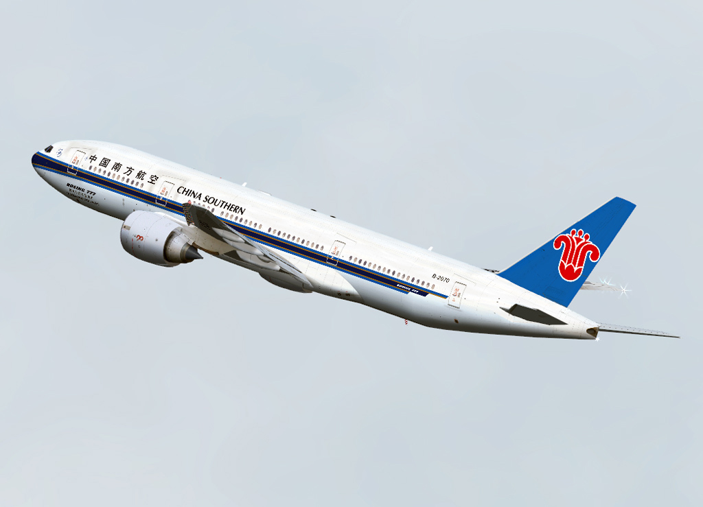 Fs2004/Fsx China Southern Boeing 777-200, Registration B-2070